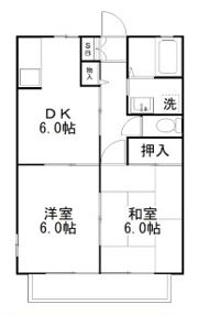 コウノハイツⅡの間取り画像