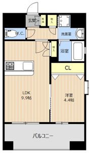 LIBTH別府の間取り画像