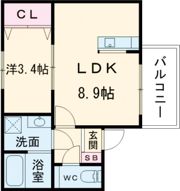 Plume古市の間取り画像