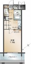 エンクレスト福岡の間取り画像