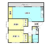 エステート重畠Bの間取り画像
