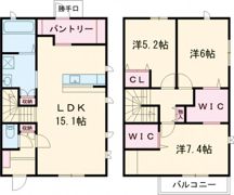ポジターノ Westの間取り画像