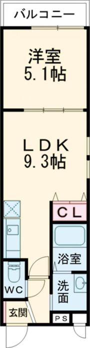 フジパレス鶴見Ⅹ番館の間取り画像