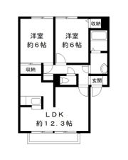 アルメリーナ Ⅱの間取り画像