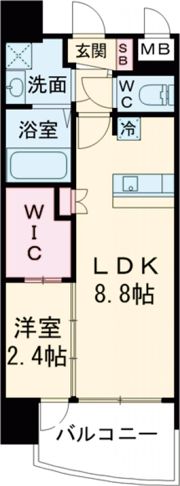 セレニテ阿波座ミラクの間取り画像