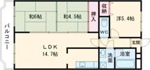 手柄アートスカイハイツの間取り画像