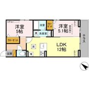 D-ROOM新宿Ⅰ-Bの間取り画像