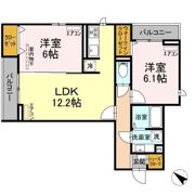 D-ROOM新宿Ⅰ-Bの間取り画像