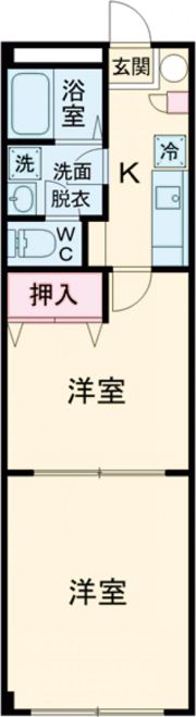 ハイツ礼節の間取り画像
