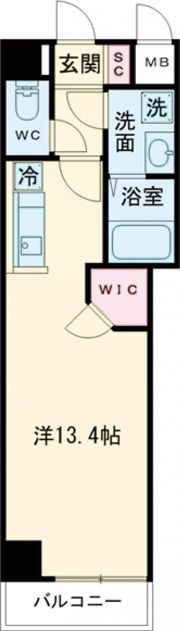 アルカディア茨木末広町の間取り画像