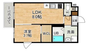 modern palazzo出雲の間取り画像