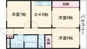 YKRシャンボールの間取り画像