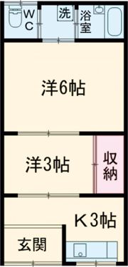 雄松荘1の間取り画像