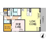アヴァンスコート弐番館の間取り画像