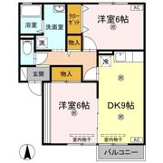 サンライズ21th A棟の間取り画像