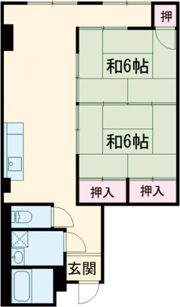 第二福甚コーポの間取り画像
