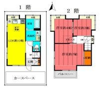 絹ヶ丘3丁目貸家の間取り画像