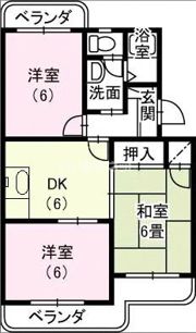 マンションサザンⅡの間取り画像