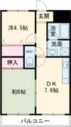 グレース津久野Ⅰの間取り画像