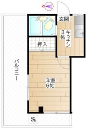 栃木屋コーポの間取り画像