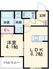 Plume古市の間取り画像