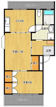 プレジデントEの間取り画像