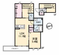 花岡ハウスの間取り画像
