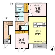 ベルディールの間取り画像