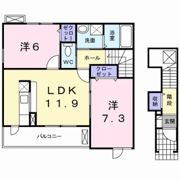 コンフォート緑岡Aの間取り画像