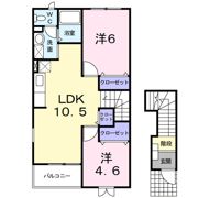 エレガンシアAの間取り画像