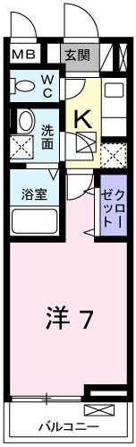 フリーデハクロの間取り画像
