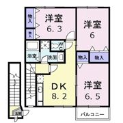 タウニーヒルズの間取り画像