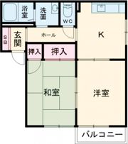 コーラル篠Bの間取り画像