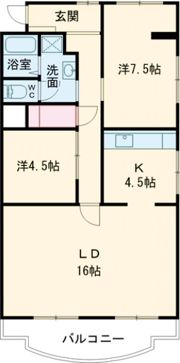 第2駅南ハイツの間取り画像