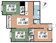サンワロイヤル長江の間取り画像