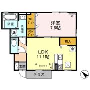 ユア・クレスコンティ Bの間取り画像