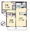 グラスガーデン A棟の間取り画像