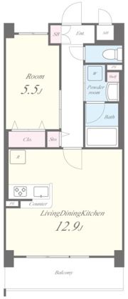 リラスクエア八尾宮町Ⅱの間取り画像