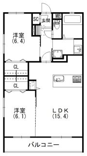 グランヴェールの間取り画像