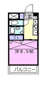 エクシヴ22の間取り画像