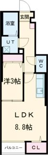 Sein(セイン)北稲葉の間取り画像