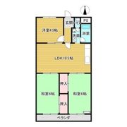 ハイツかどまの間取り画像