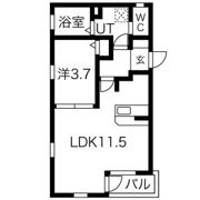 クラージュ本陣の間取り画像