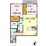 D-ROOM尾長東の間取り画像