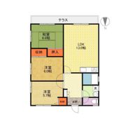 沖田町貸家の間取り画像