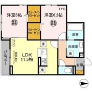 K・Tellus (ｹｰ･ﾃﾙｰｽ）の間取り画像