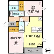 K・Tellus (ｹｰ･ﾃﾙｰｽ）の間取り画像