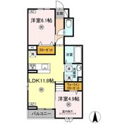 ソレイユ A棟の間取り画像