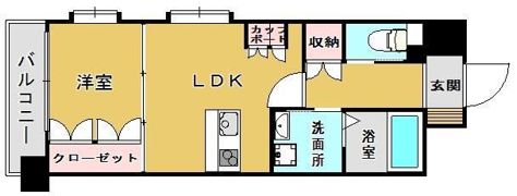 サンロージュ姪浜の間取り画像
