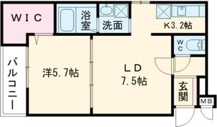 フジパレス上神田Ⅰ番館の間取り画像